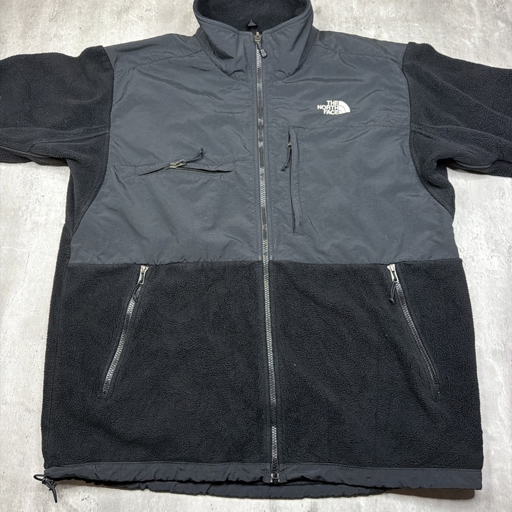 The North Face Retro Denali Fleece Jacket Mens Black Full Zip Polartec XL - Picture 2 of 9